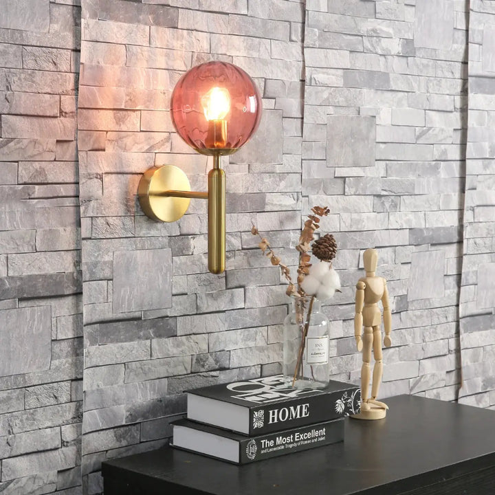 Applique murale en verre transparent design moderne