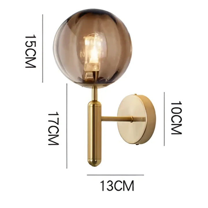 Applique murale en verre transparent design moderne