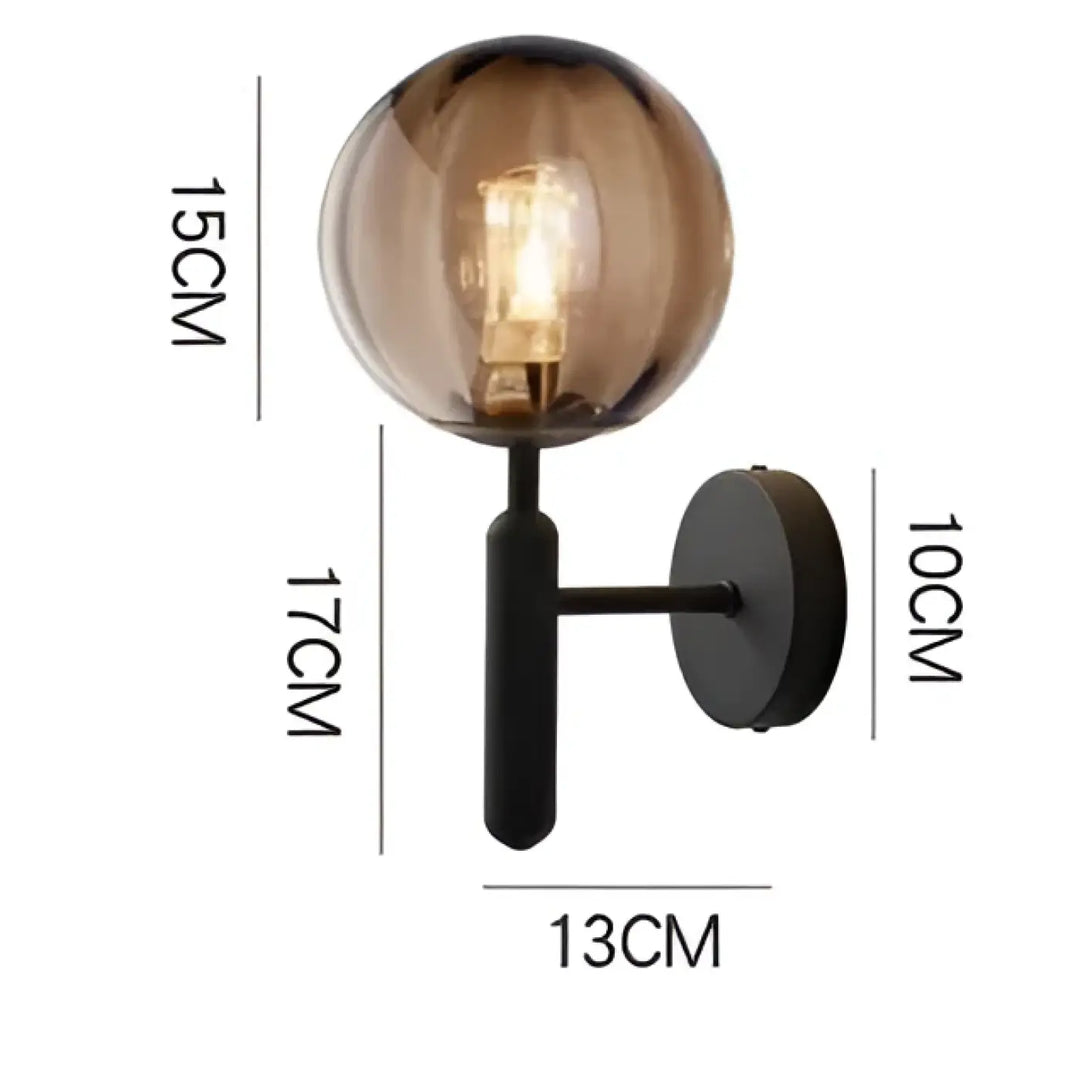 Applique murale en verre transparent design moderne