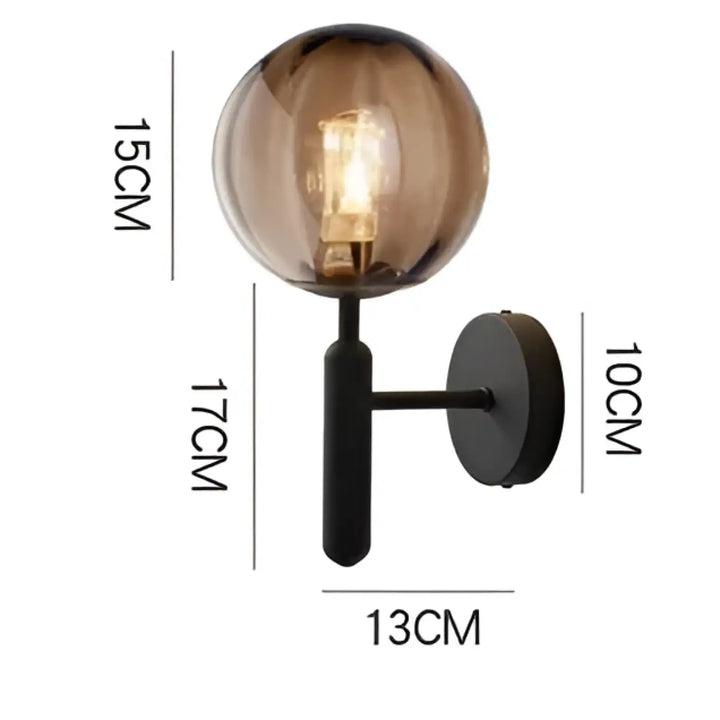 Applique murale en verre transparent design moderne