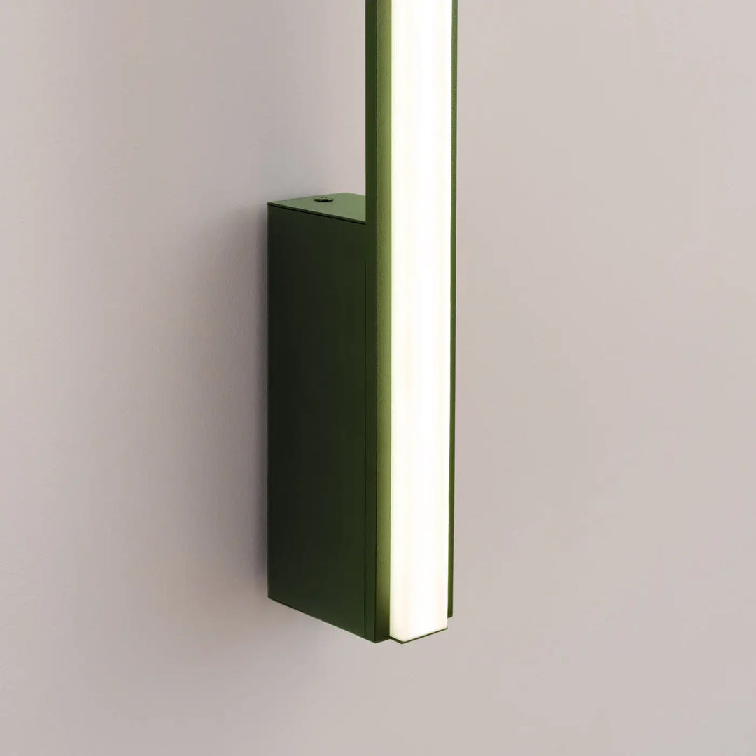 LAGOM 90 wall light, olive green, LED 3000K