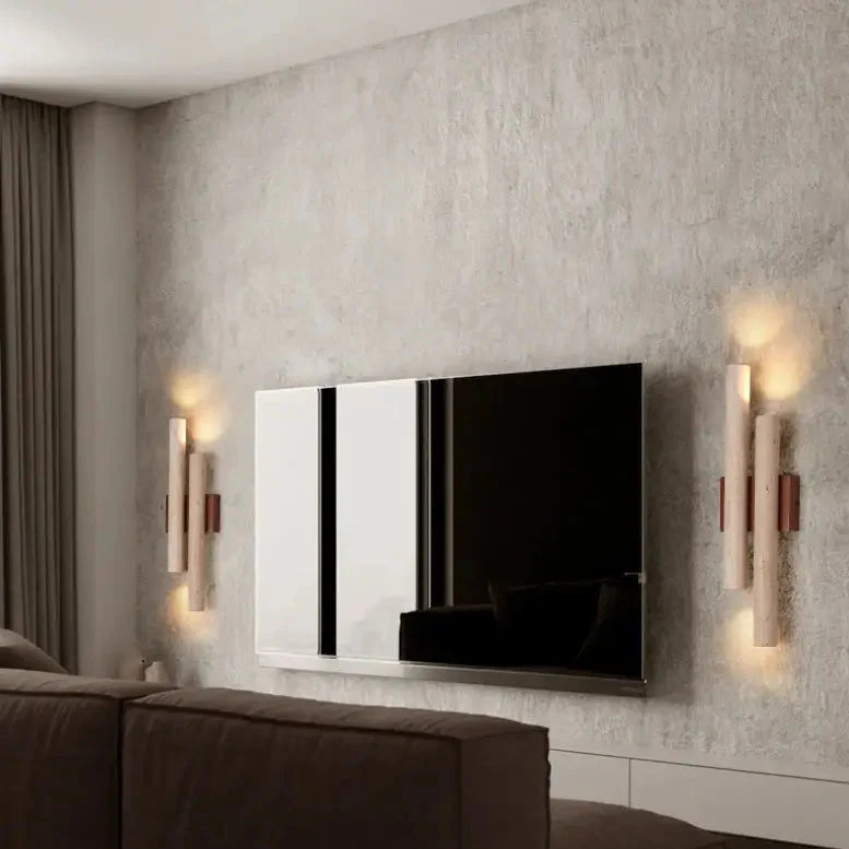 Applique Murale Verticale En Bois Design Minimaliste

