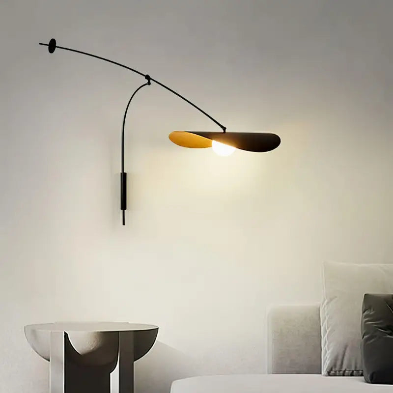 Applique Murale XXL Noire Aluminium Style Épuré