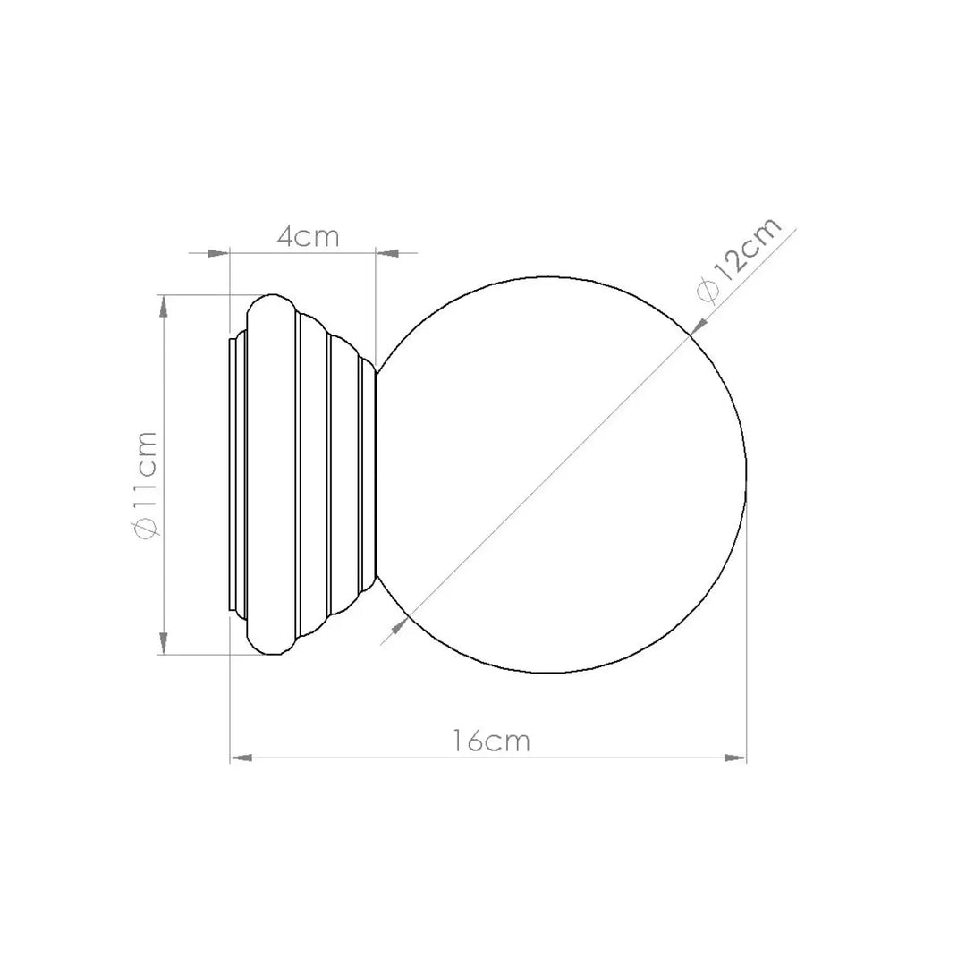 Applique murale zori ip44 | sollux lightning