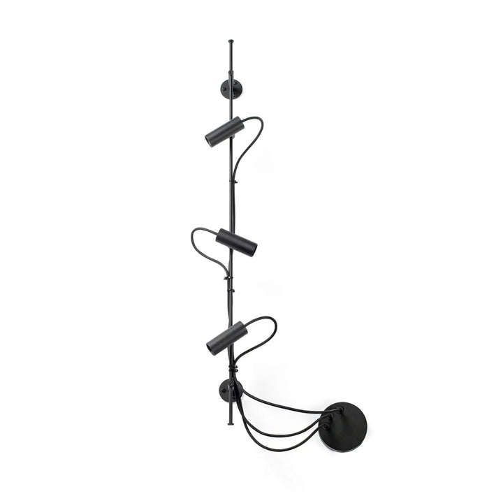 Applique-plafonnier linéaire Clap noire de Faro Barcelona