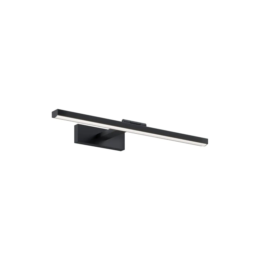 Applique murale bris linéaire noire led avec tête orientable et design minimaliste pour miroirs d’une lumière au-dessus d’un lavabo