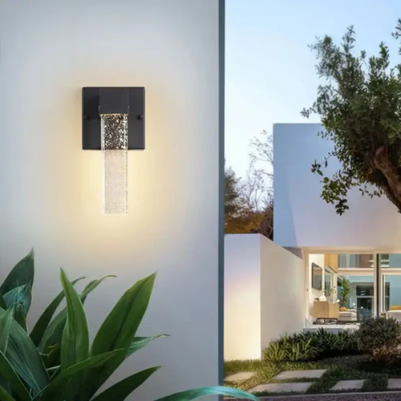 Appliques Murales Extérieur Cristal Aluminium