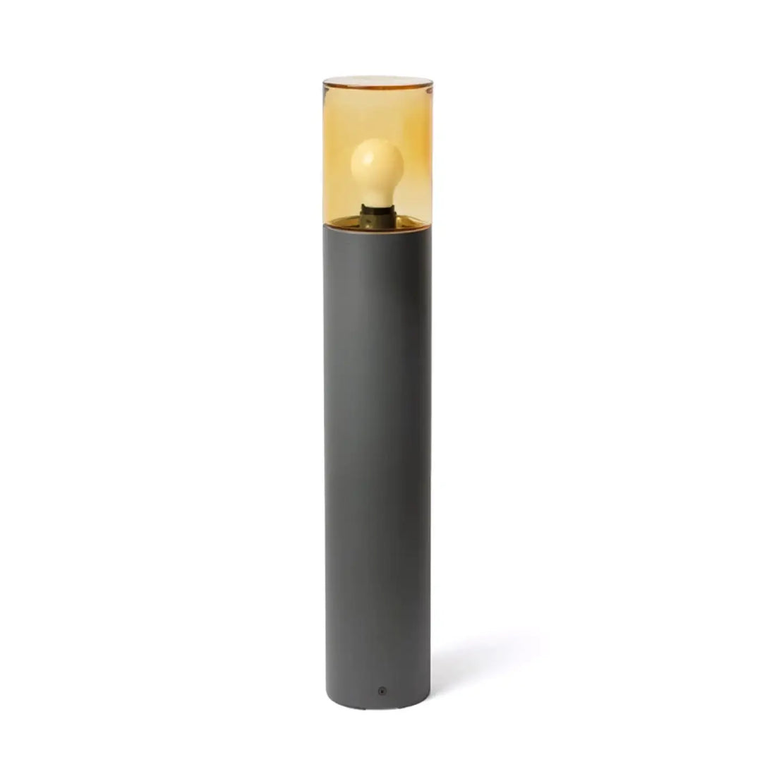 Borne extérieure Kila 70 cm verre ambre de Faro Barcelona