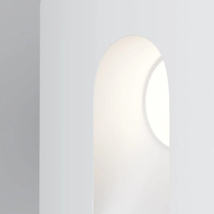 Applique extérieur via urbana blanc chaud avec balise extérieure led intégrée pour éclairage des marches d’un faisceau
