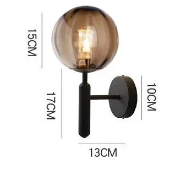 Applique murale en verre transparent design moderne