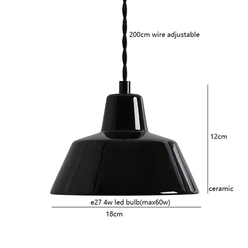 Suspension en céramique style atelier minimaliste chic