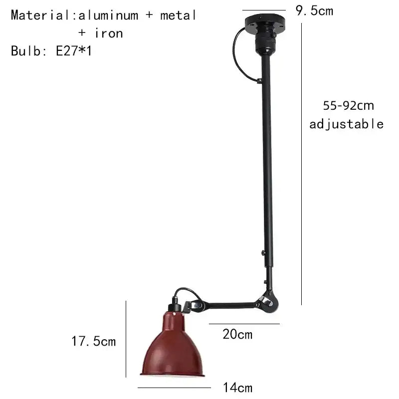 Suspension vintage en céramique et détail cuivre style rétro