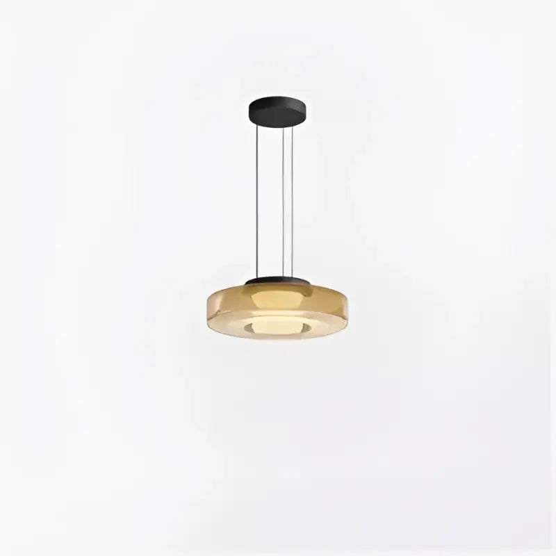 Suspension luminaire design moderne métal et verre clair