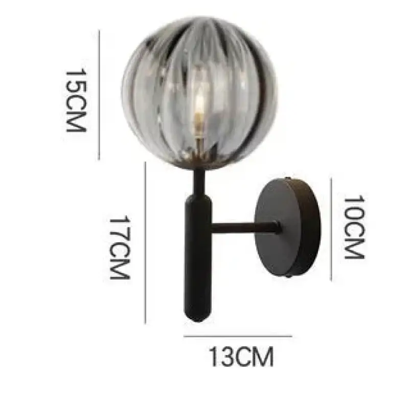 Applique murale en verre transparent design moderne