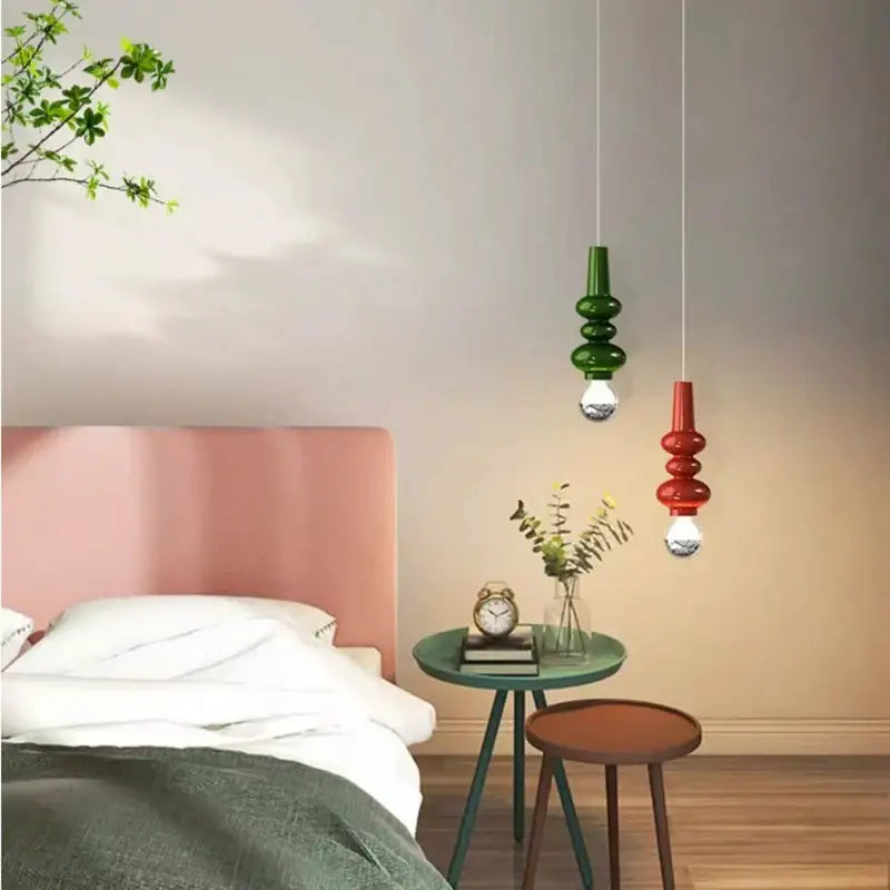 Suspension luminaire minimaliste en métal et verre contemporaine