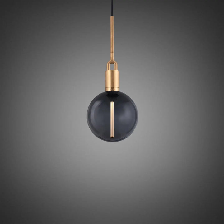 Globe de rechange Forked Medium en verre fumé #couleur_gris