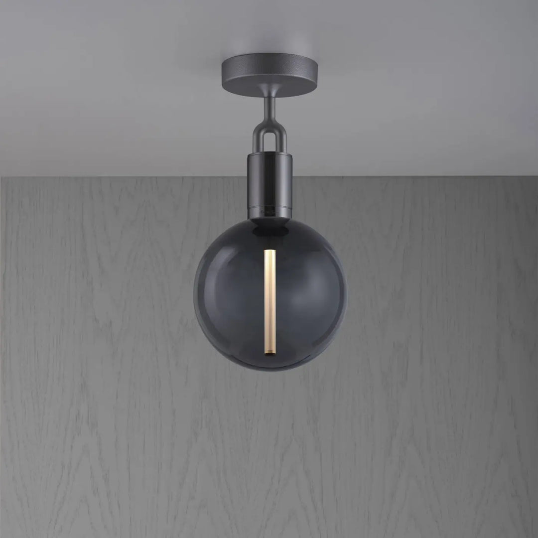 Globe en verre fumé Forked Medium #couleur_gris
