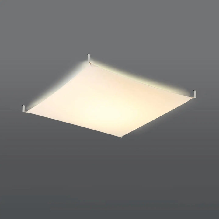 Luminaire plafonnier blanc allumé