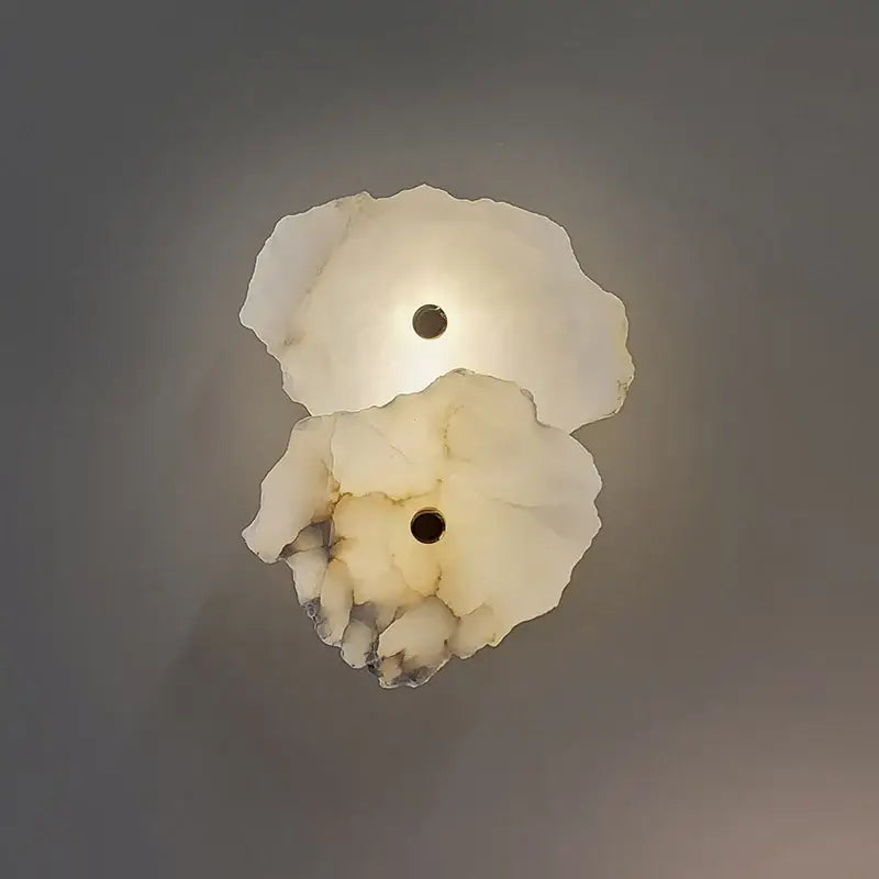 Grande Applique Murale En Marbre Blanc Design Élégant