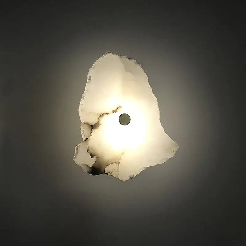 Grande Applique Murale En Marbre Blanc Design Élégant