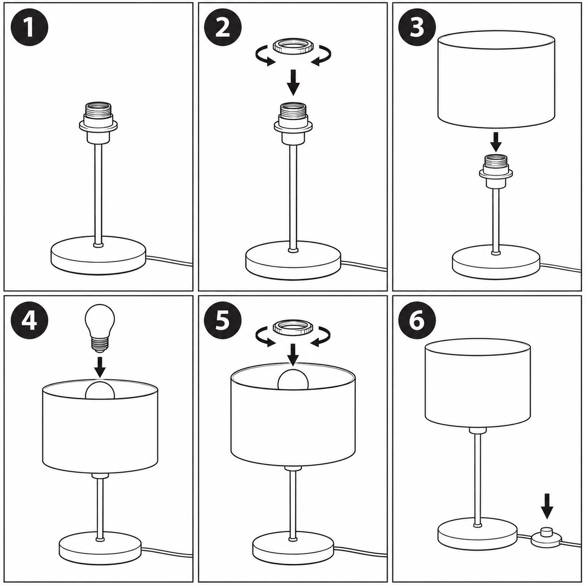 Schéma d'installation du luminaire
