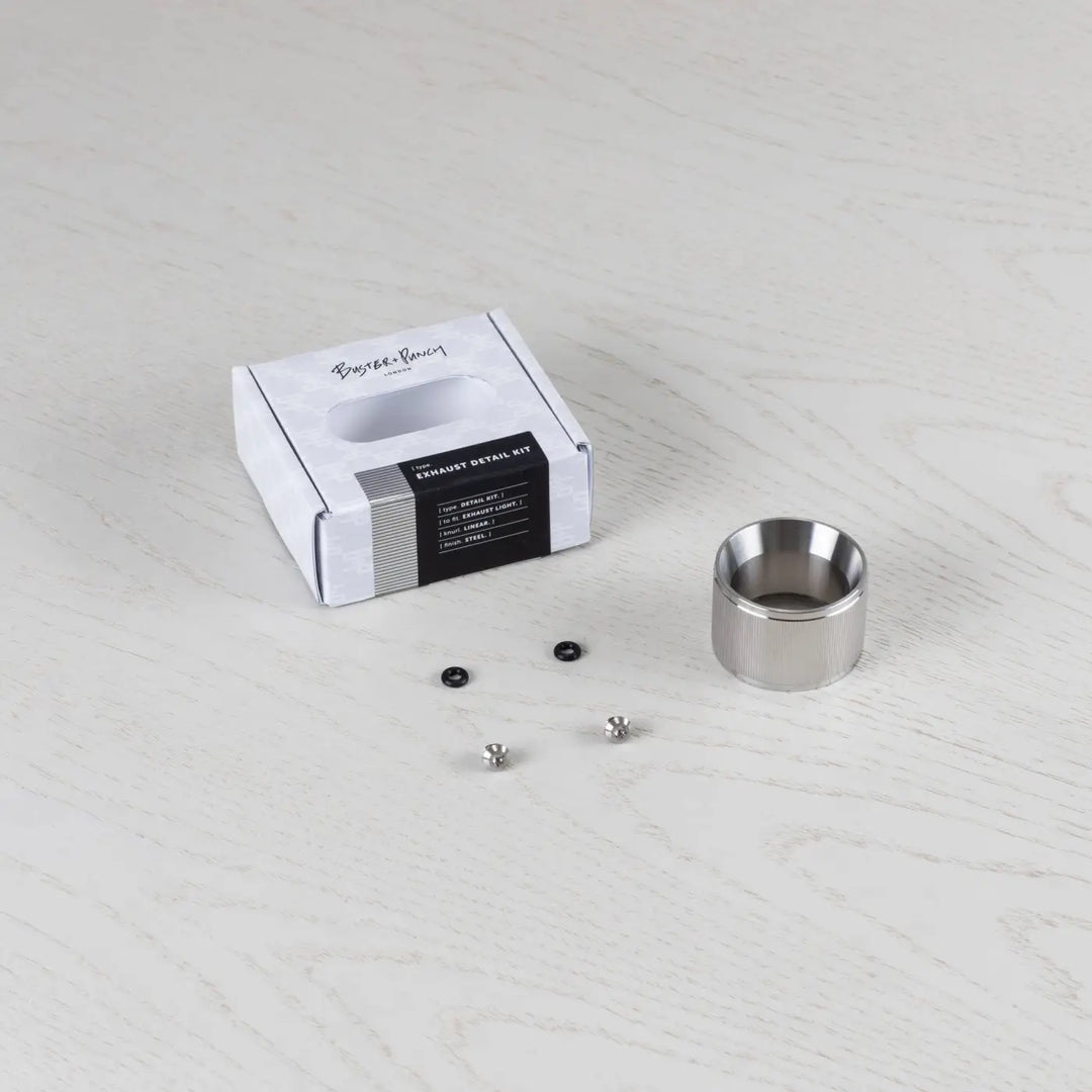 Kit de détails Exhaust finition acier déballé #couleur_argent