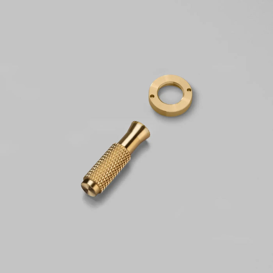 Kit de finition pour interrupteur à gravure quadrillée, finition laiton #couleur_dor