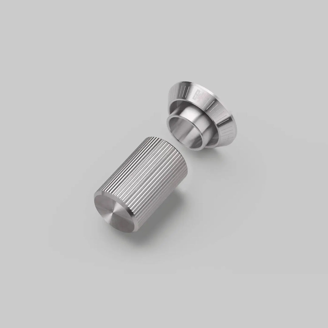 Kit de finition pour variateur à gravure alignée, finition acier #couleur_argent