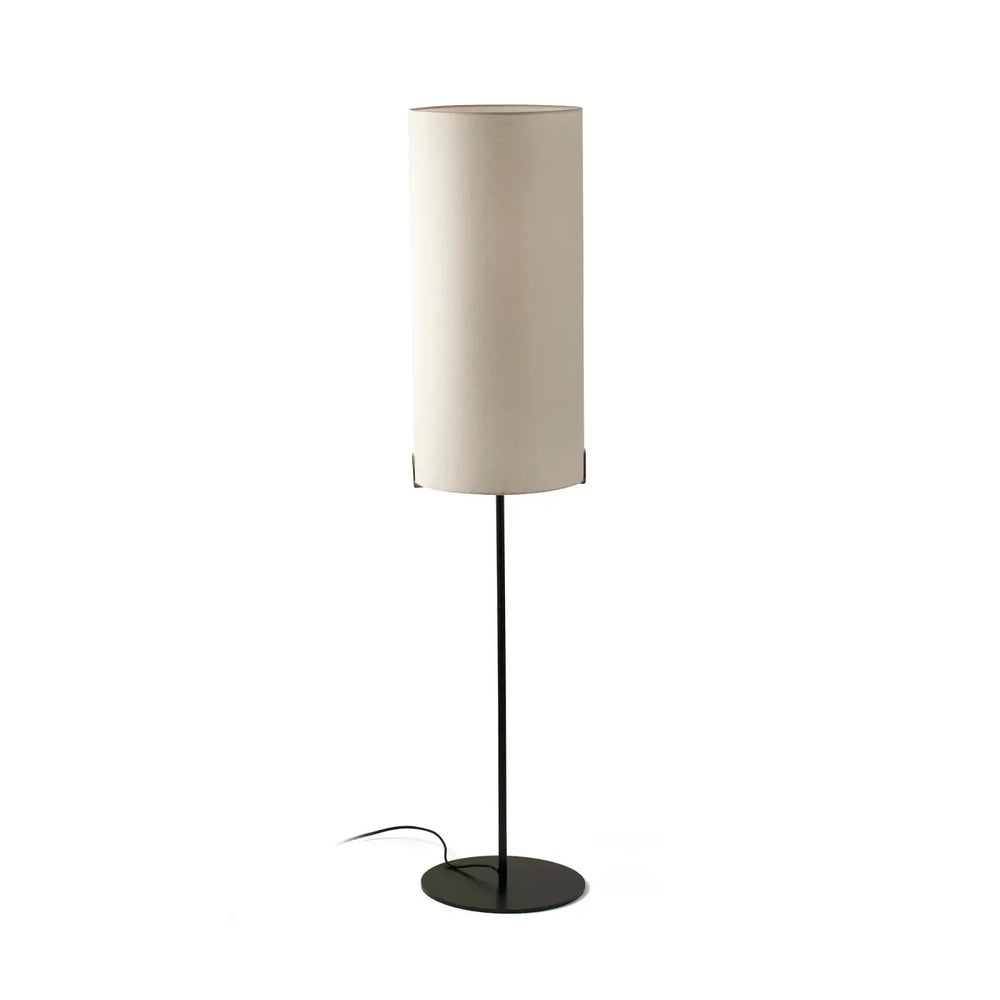 Lampadaire Nila noir et blanc cassé de Faro Barcelona