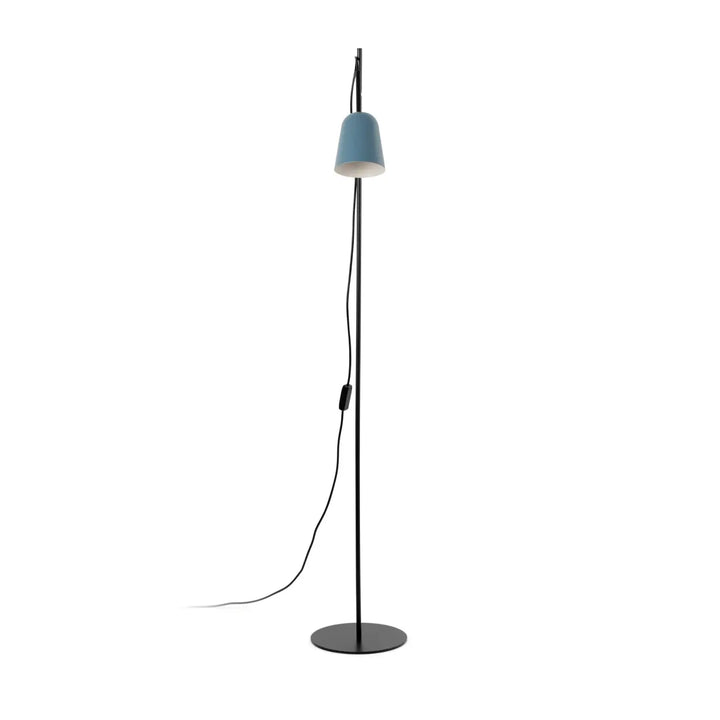 Détail du lampadaire Studio bleu