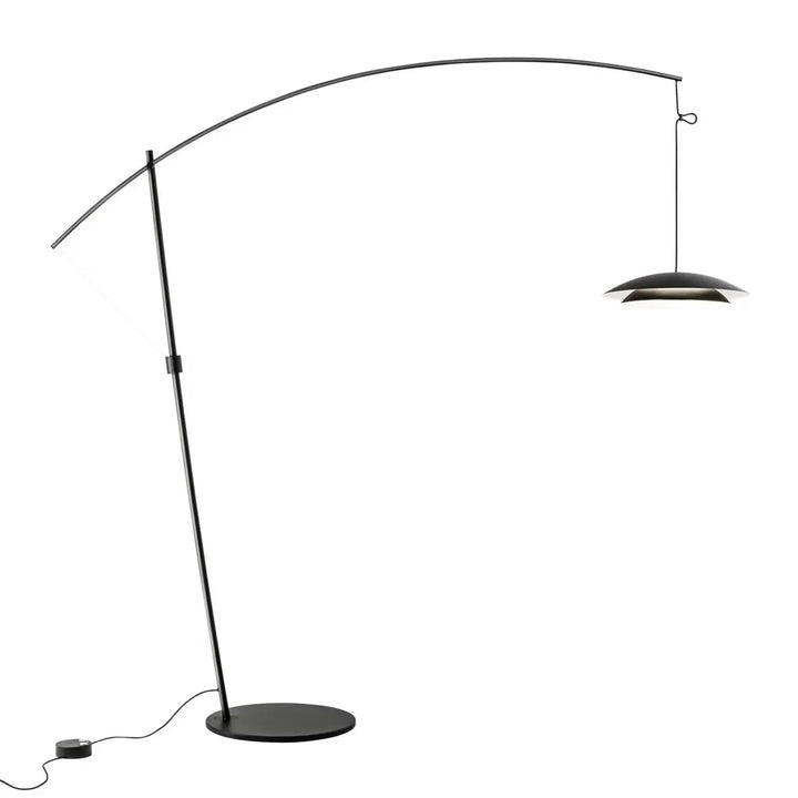 Lampadaire Noway en acier noir