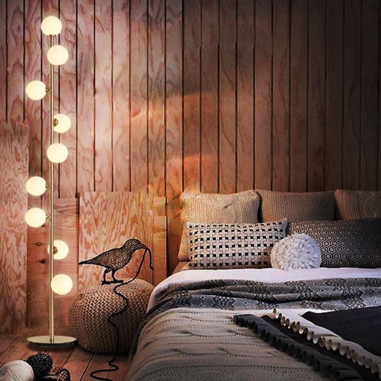 lampadaire boule verre