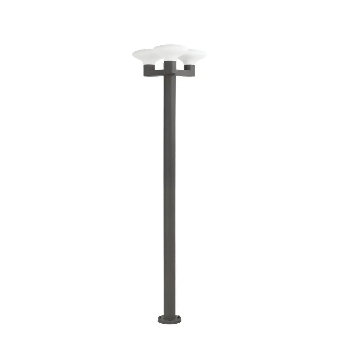 Lampadaire extérieur Blubs 3 lumières gris foncé de Faro Barcelona