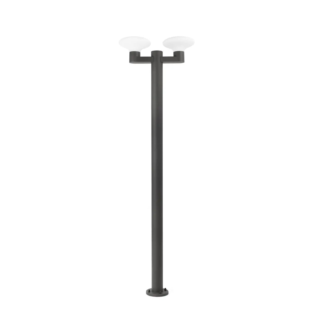 Lampadaire extérieur Blubs 2 lumières gris foncé de Faro Barcelona