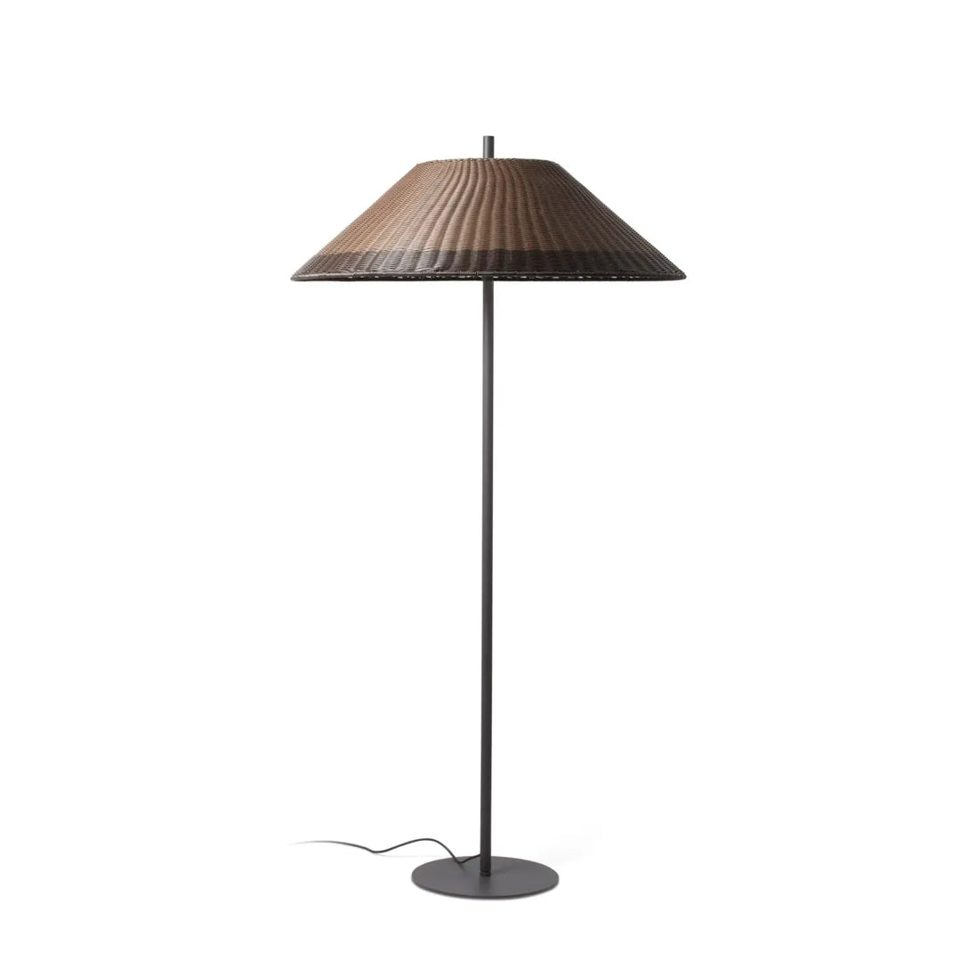 Lampadaire Saigon Out W100 en osier synthétique de Faro Barcelona