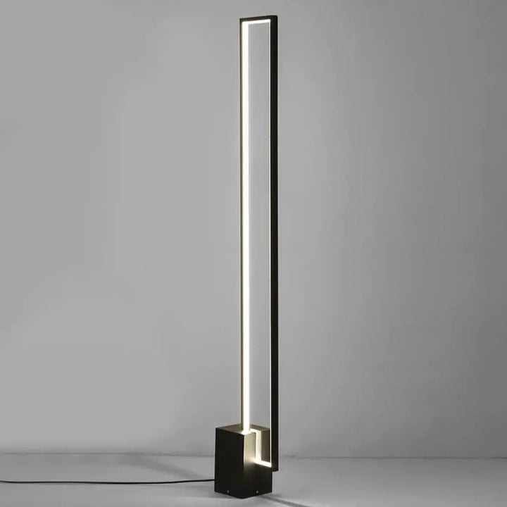 Lampadaire led design contemporain minimaliste noir moderne