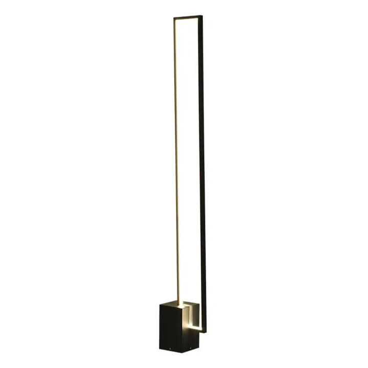 Lampadaire led design contemporain minimaliste noir moderne