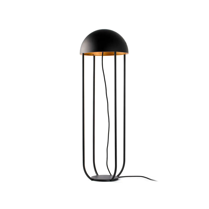 Lampadaire Jellyfish noir et doré de Faro Barcelona