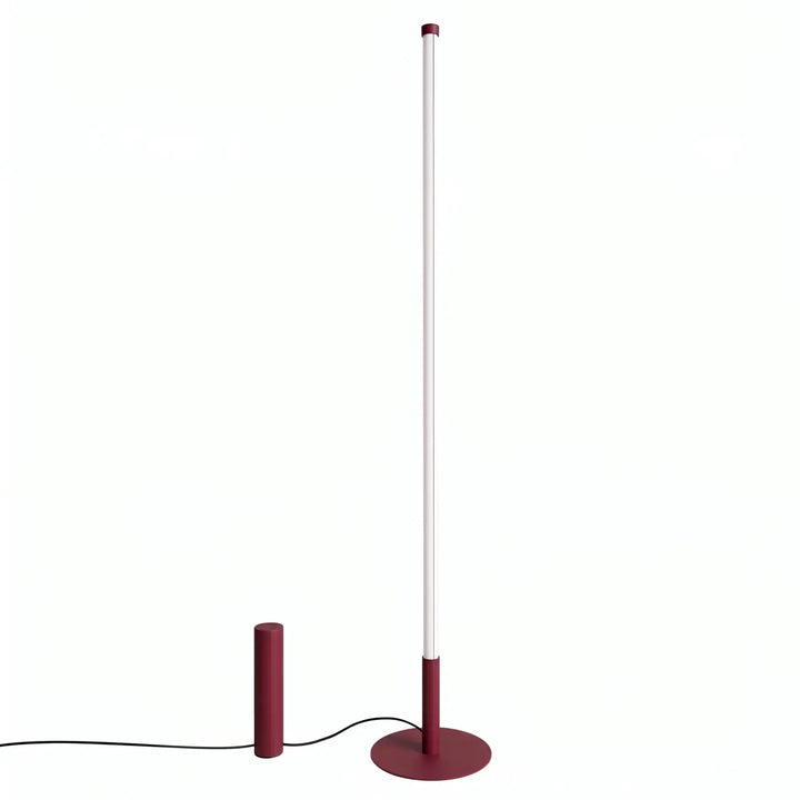 Lampadaire TRANG bordeaux vue d'ensemble