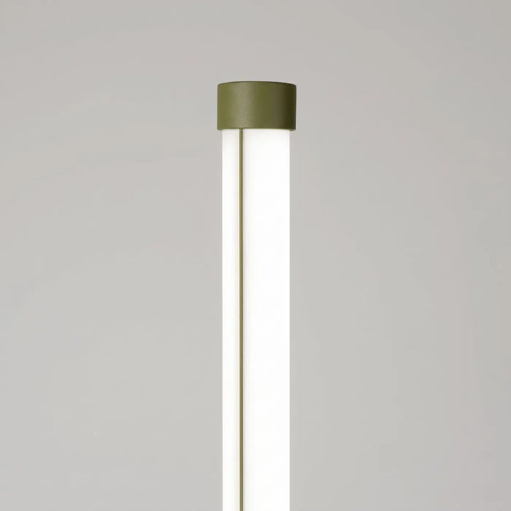 Lampadaire TRANG vert olive détail du sommet du tube