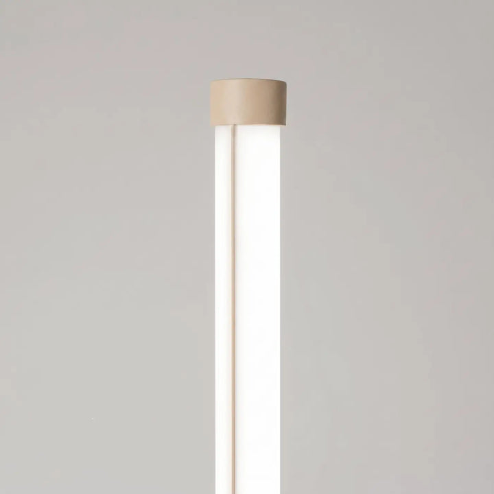 Lampadaire TRANG beige détail du sommet du tube