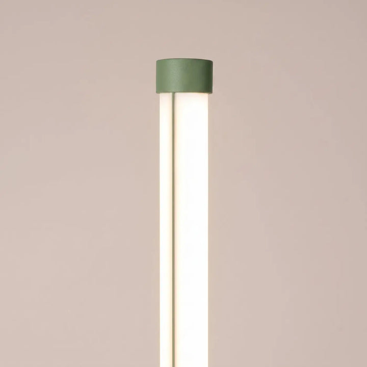 Lampadaire TRANG sauge détail du sommet du tube
