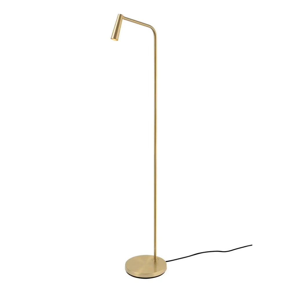 Lampadaire Gamma doré vu en entier #couleur_dore