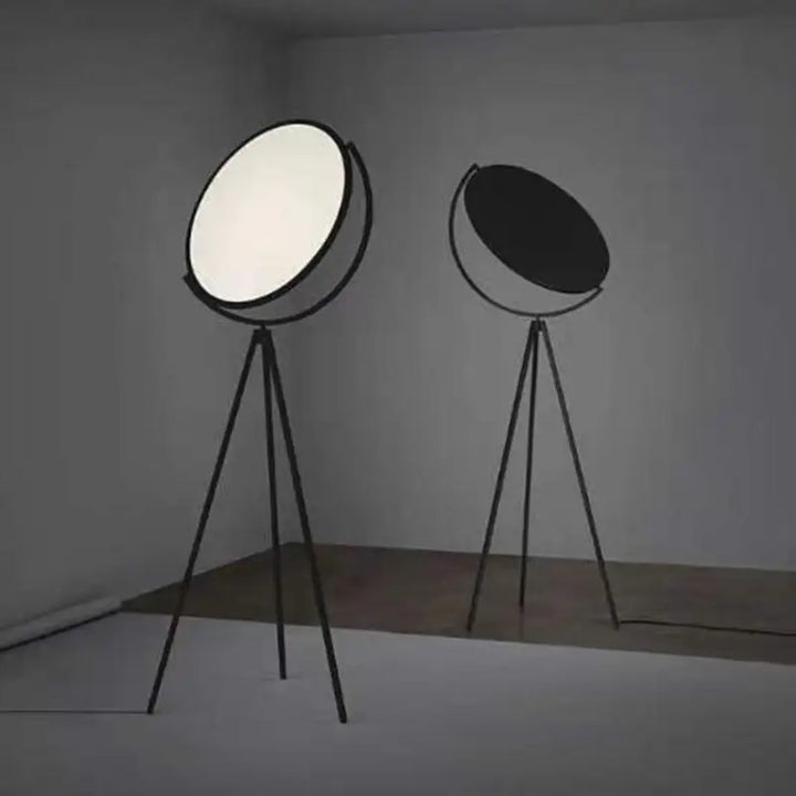Lampadaire Originale En Aluminium Noir Style Projecteur