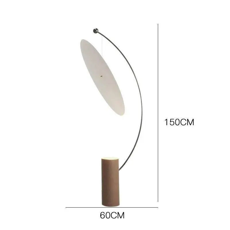 Lampadaire Rond Sur Pied Design Blanc En Aluminium