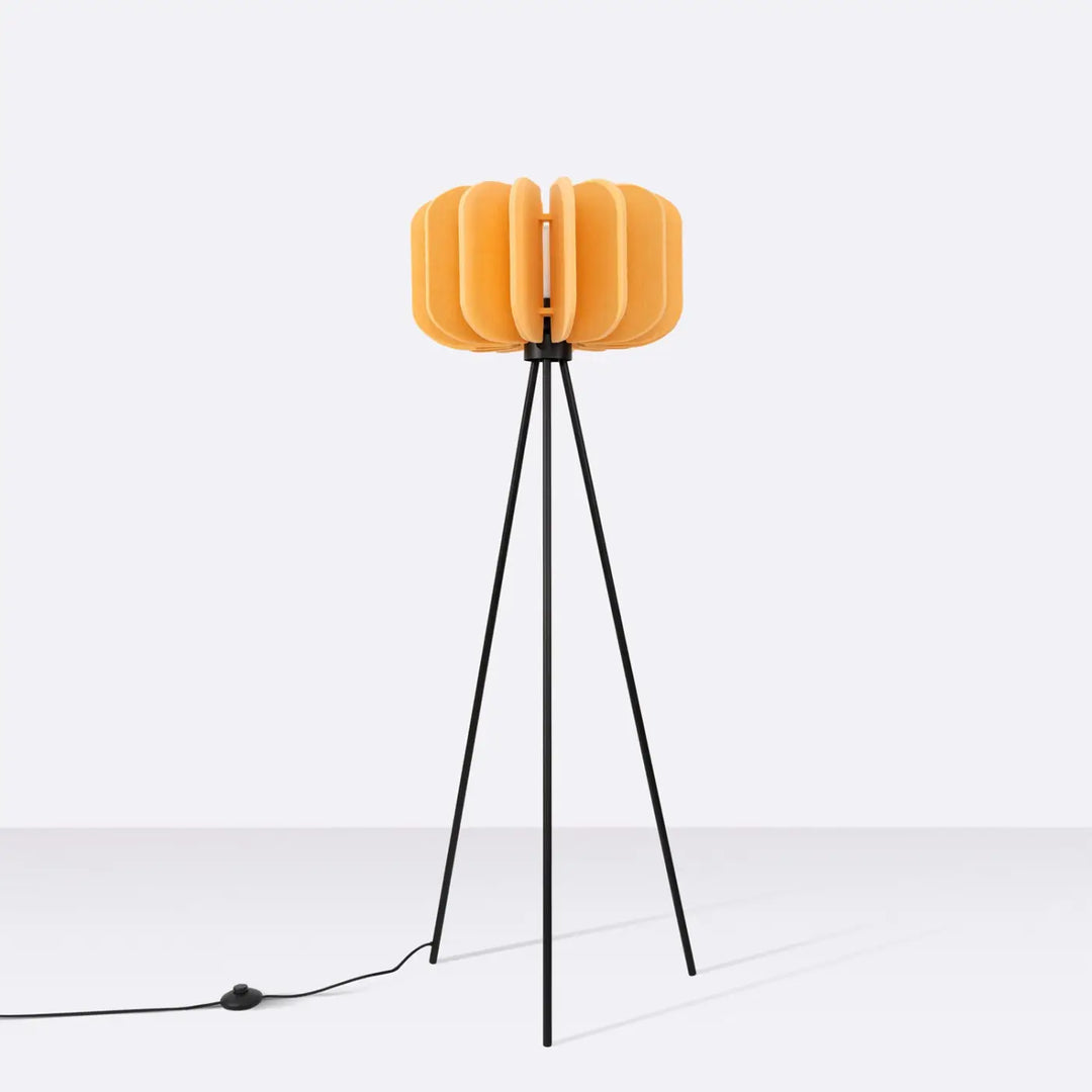 Lampadaire jaune/noir éteint