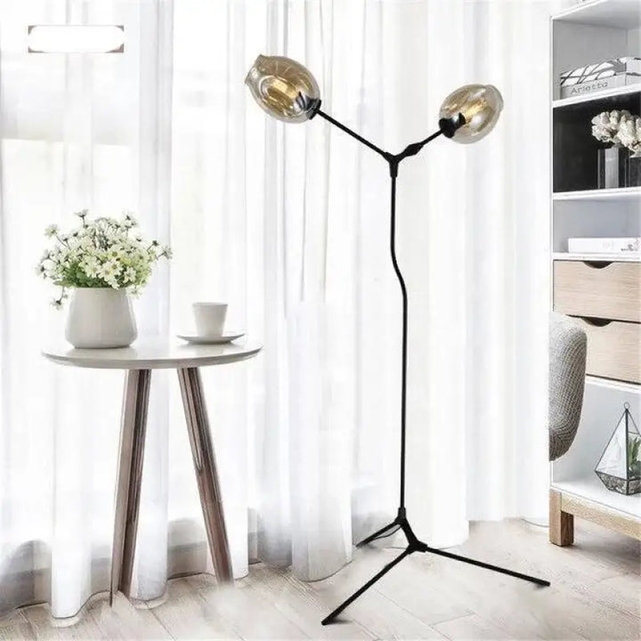 Lampadaire En Verre Soufflé Design Œil Noir