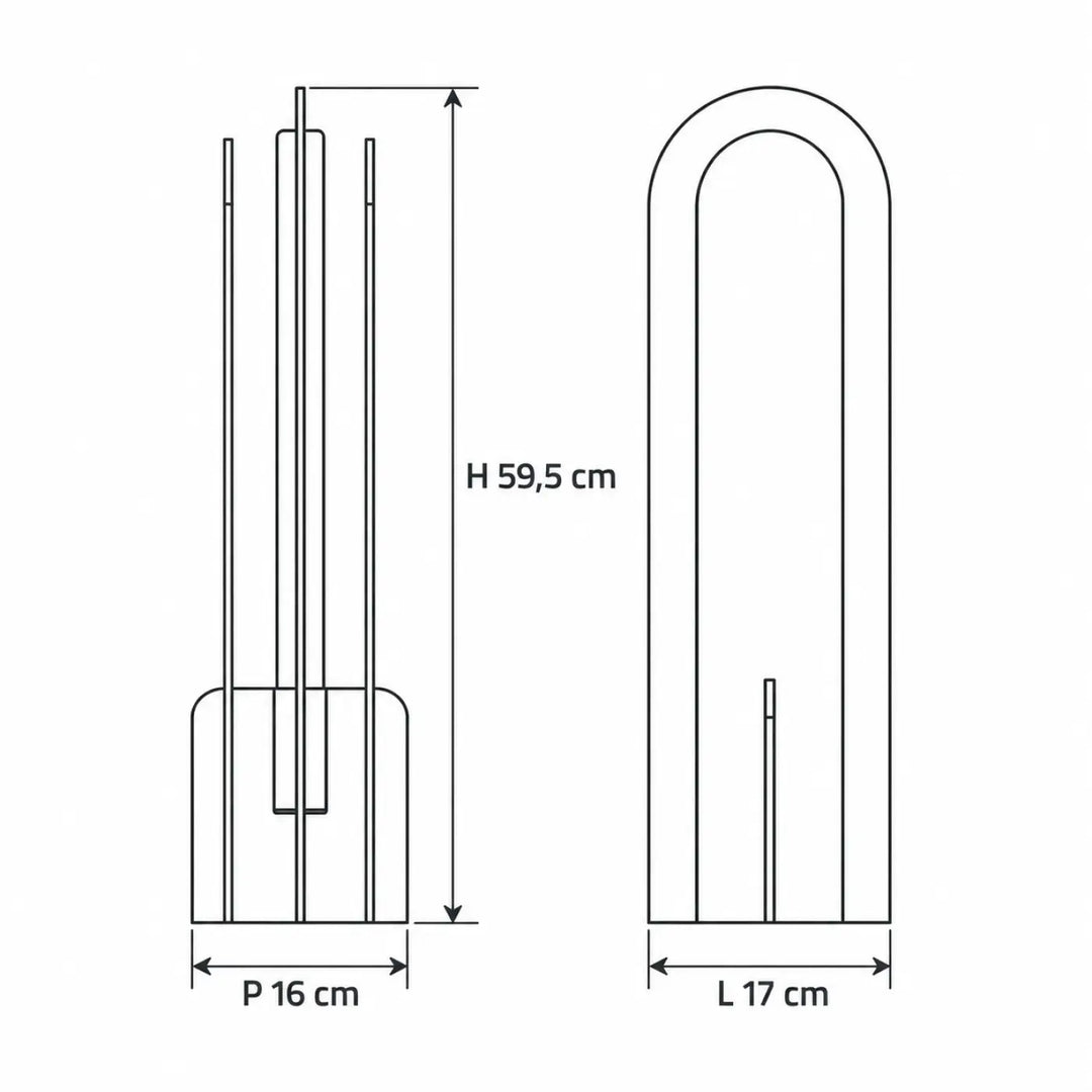 Lampe de chevet andy minimaliste avec cadre métallique incurvé pour une déco pop art acrylique coloré