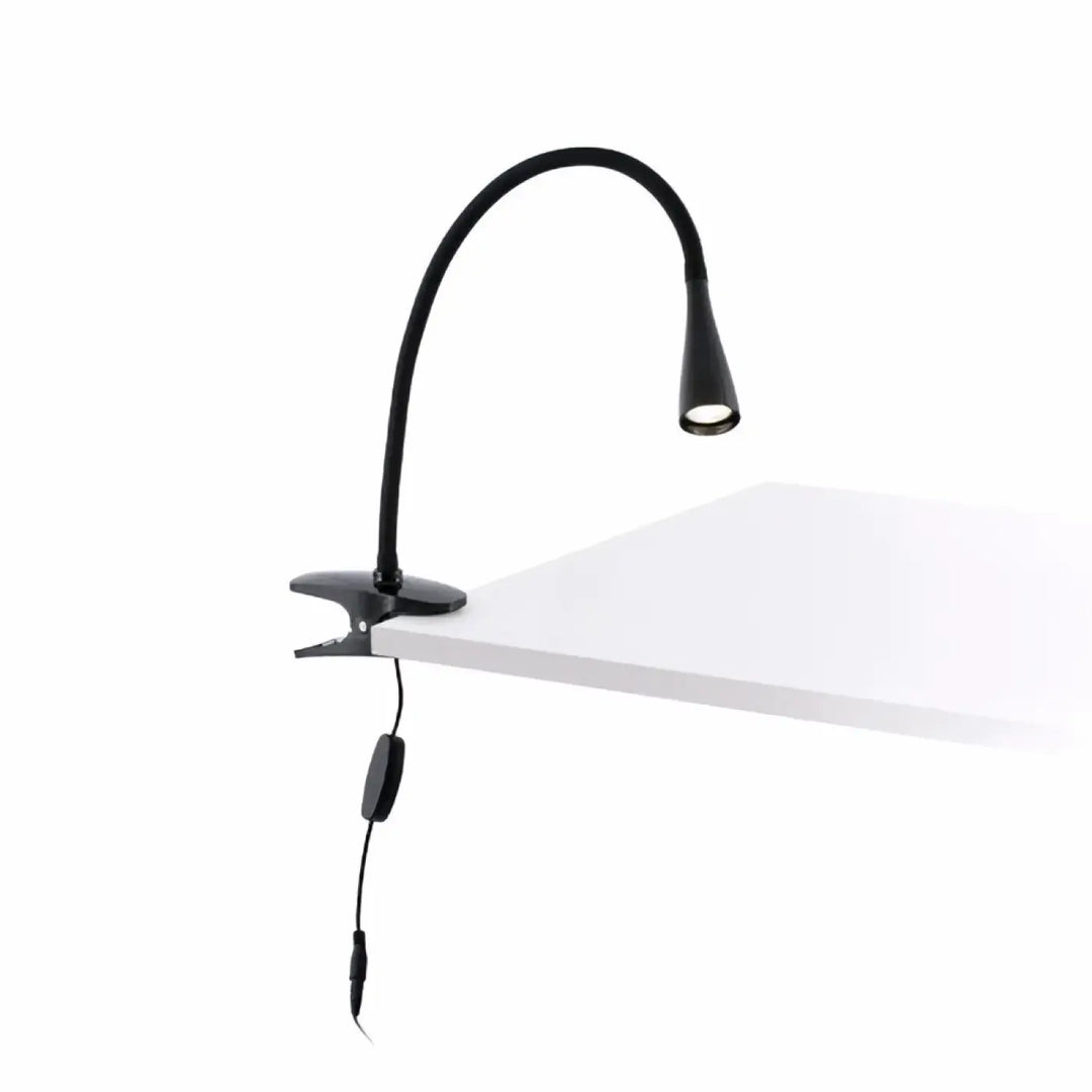 Lampe à pince Lena noire de Faro Barcelona