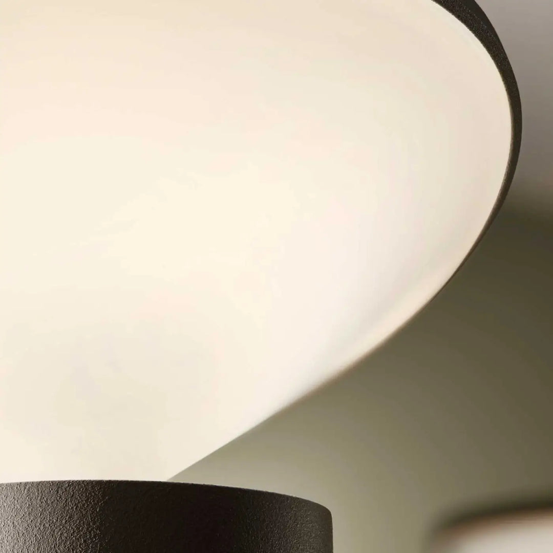 Lampe de chevet cocktail avec tête orientable lampe cocktail variation tactile en verre opale blanc mat noir